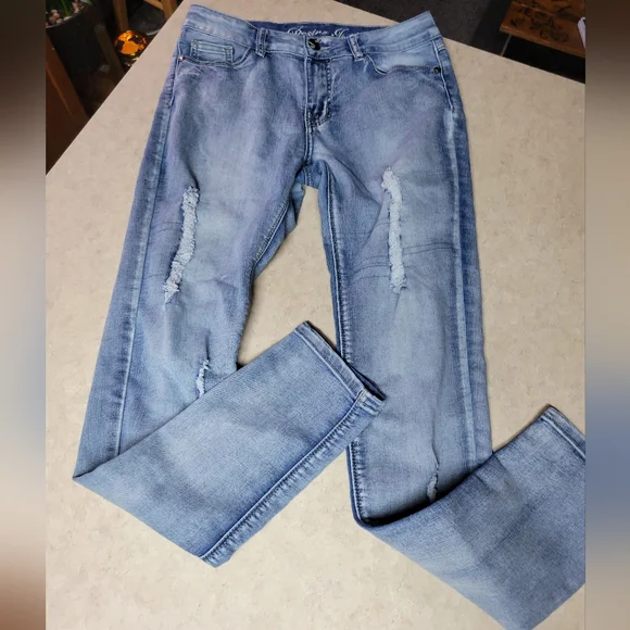 Desire size 7 Women's Light Blue Jeans - Picture 2 of 10